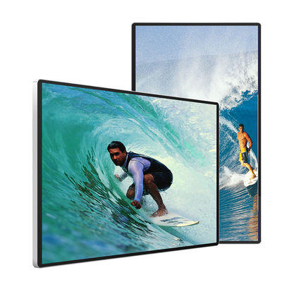 Tablica reklamowa LCD 450cd / M2 do sklepu Kąt widzenia 89 stopni Max 64G