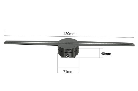 jakość  RGB1615 Holographic Led Fan Display 56 65 85cm 8GB Support Splicing fabryka
