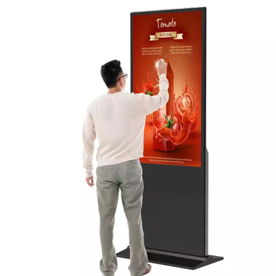 Kryty stojak podłogowy 55-calowy ekran dotykowy Wifi Kiosk Digital Signage